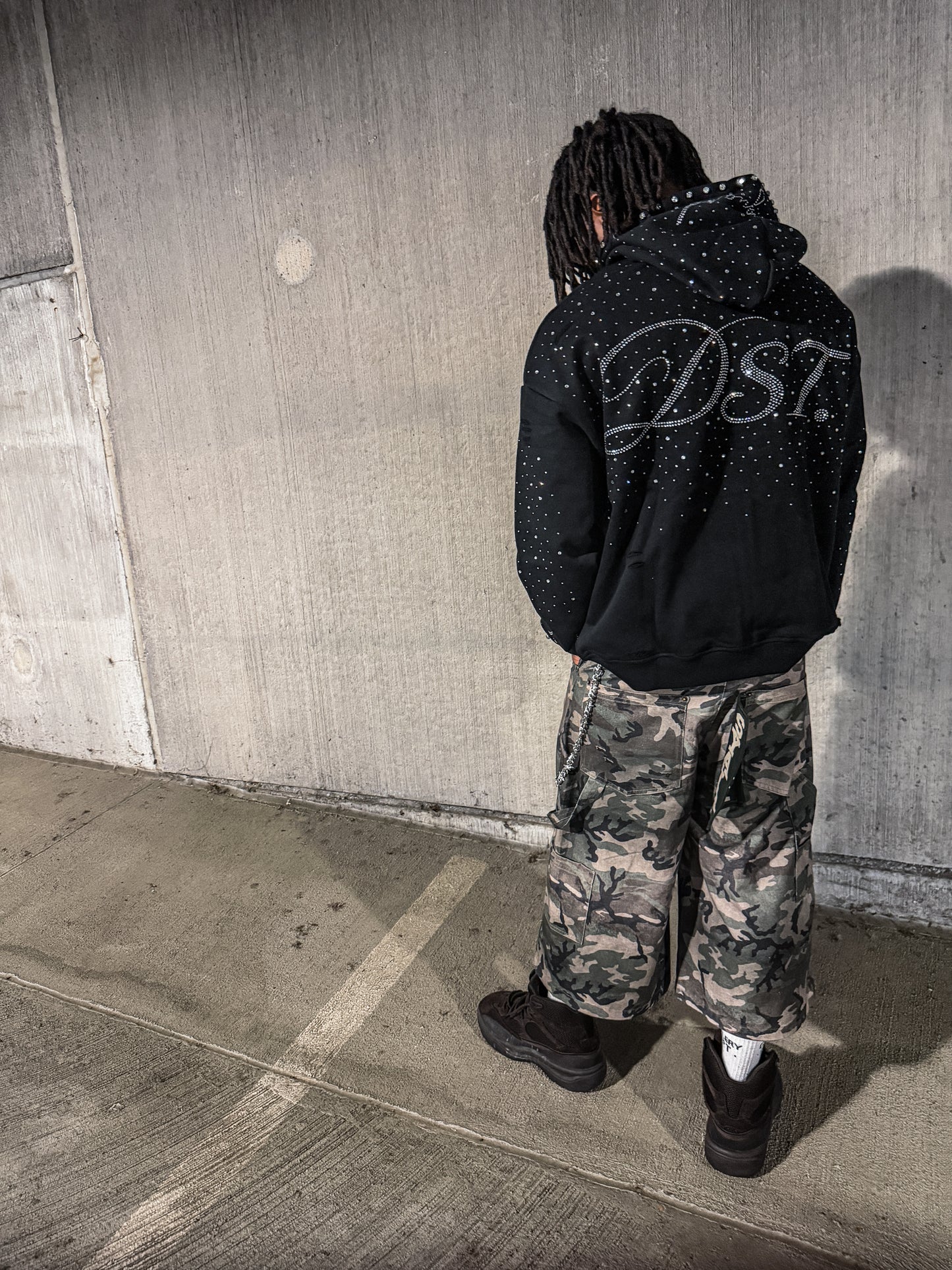 Rhinestone Navigator Zip Up